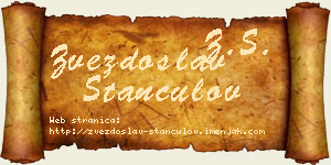 Zvezdoslav Stančulov vizit kartica